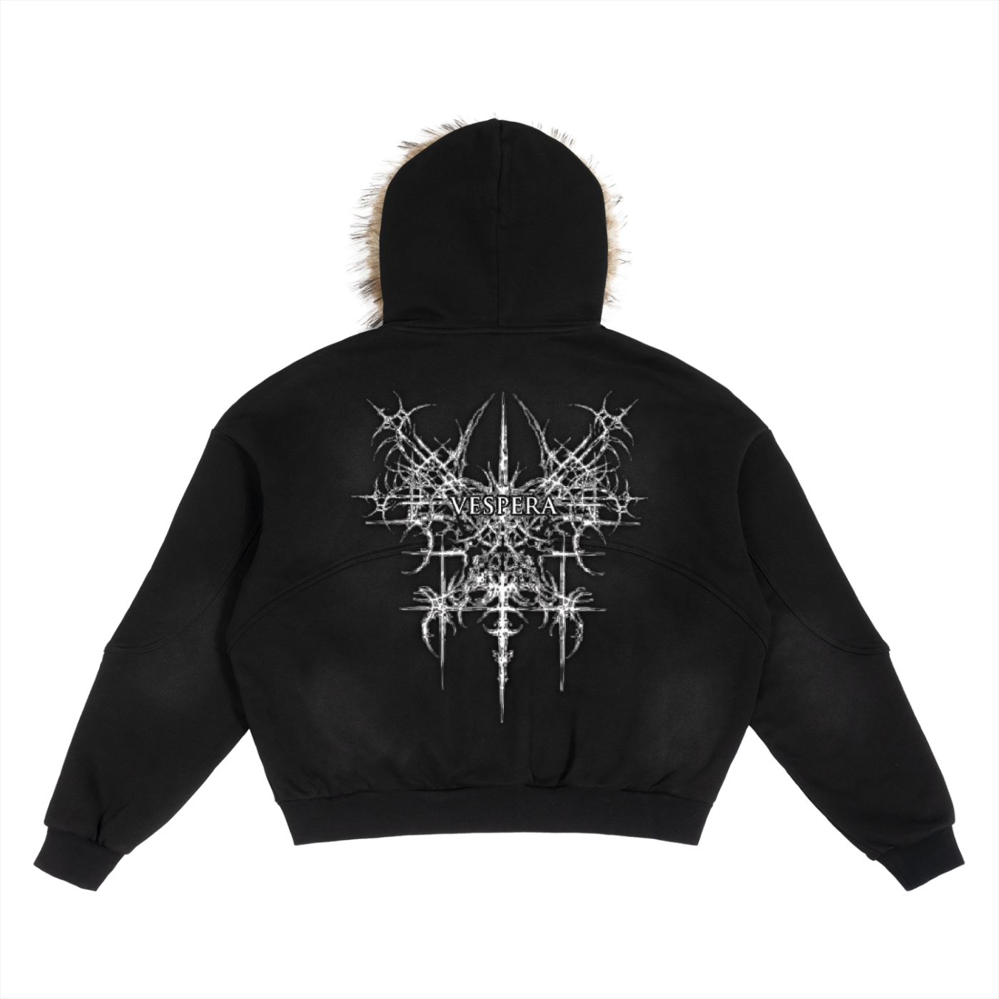 Vespera “Echo Of The Moon” Detatchable Fur Hoodie.