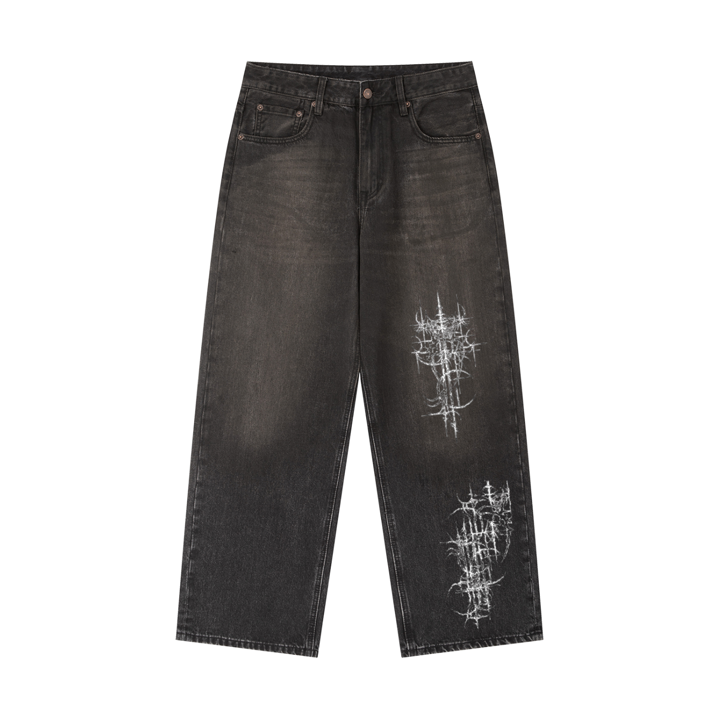 Vespera “Crescent Sigil” Heavyweight Jeans